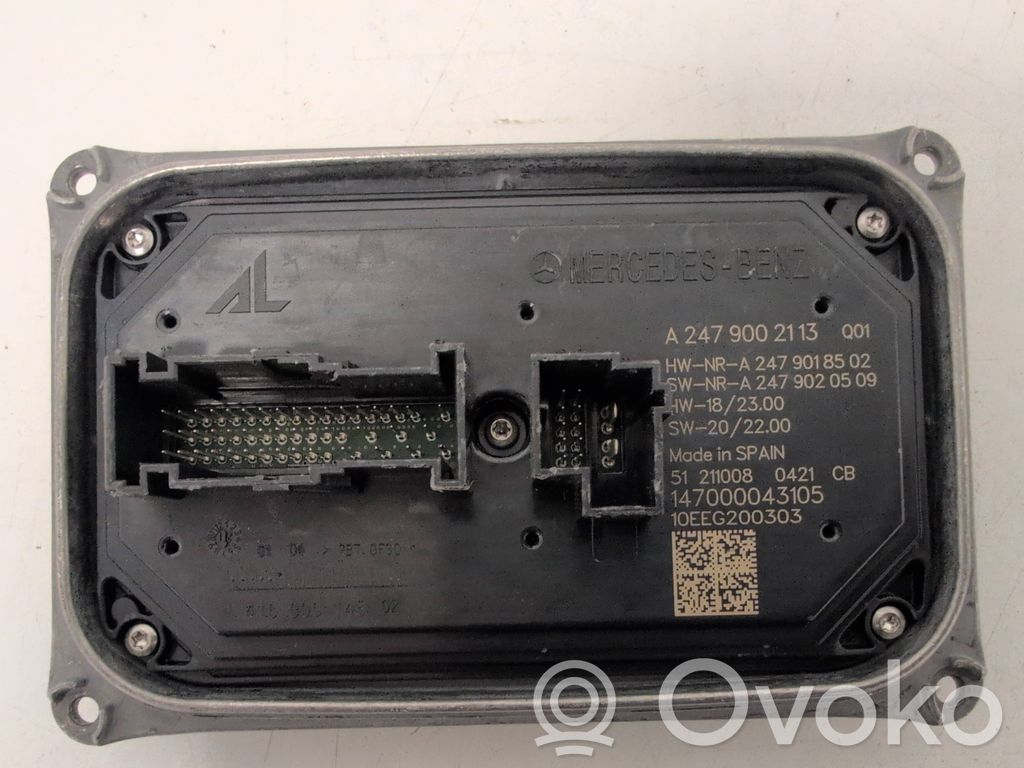 Mercedes-Benz B W247 Módulo de control de balasto LED 
