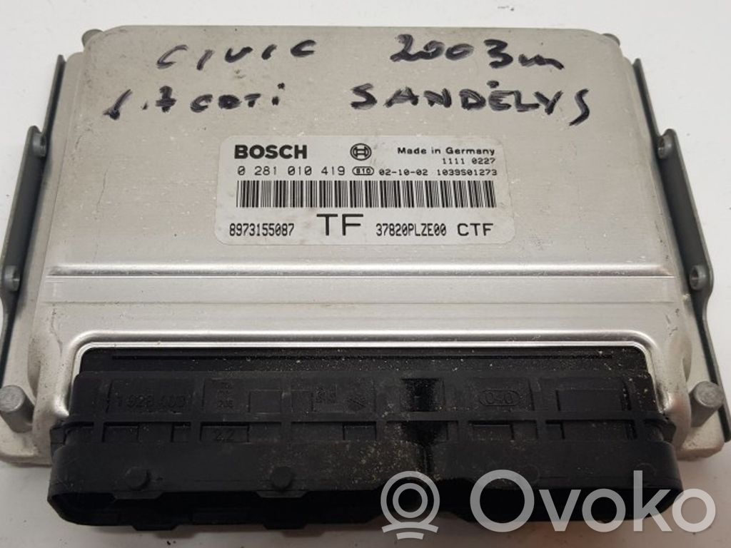 Honda Civic Engine control unit/module 