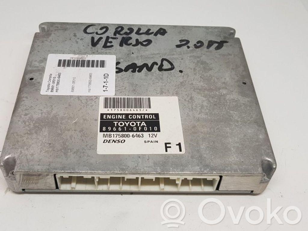 Toyota Corolla Verso AR10 Sterownik / Moduł ECU 