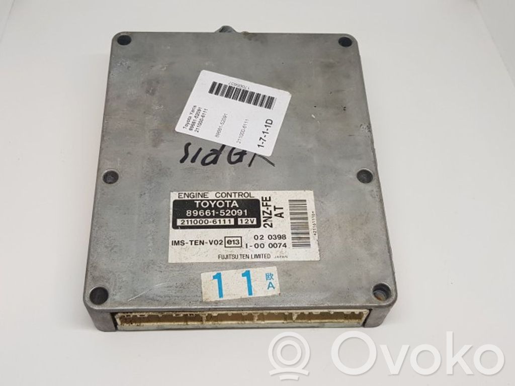 Toyota Yaris Engine control unit/module 