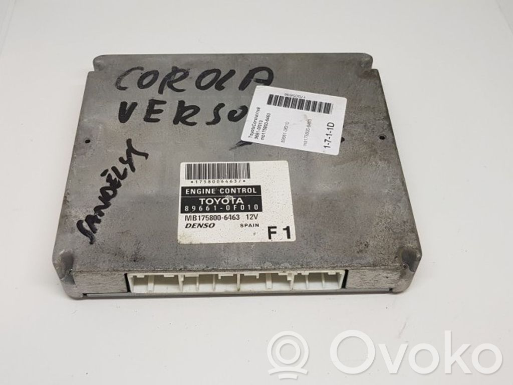 Toyota Corolla Verso AR10 Sterownik / Moduł ECU 