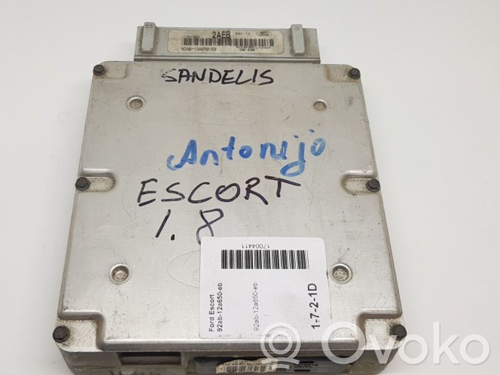 Unidad de control/módulo del motor   92AB12A650EB