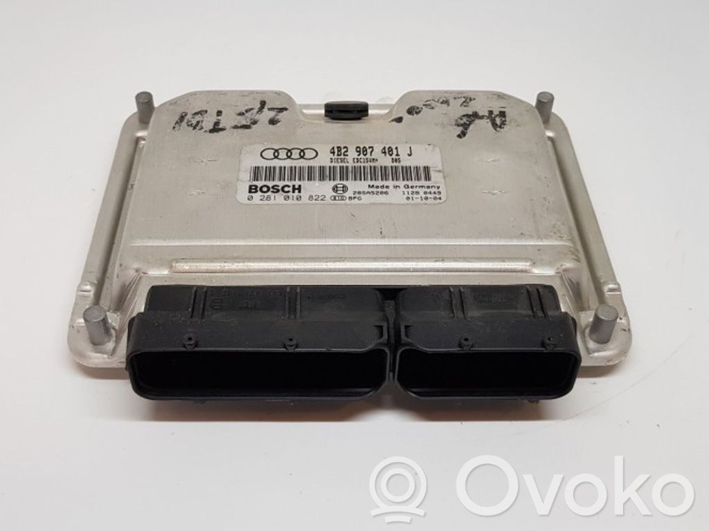 Engine control unit/module   4B2907401J,0281010822