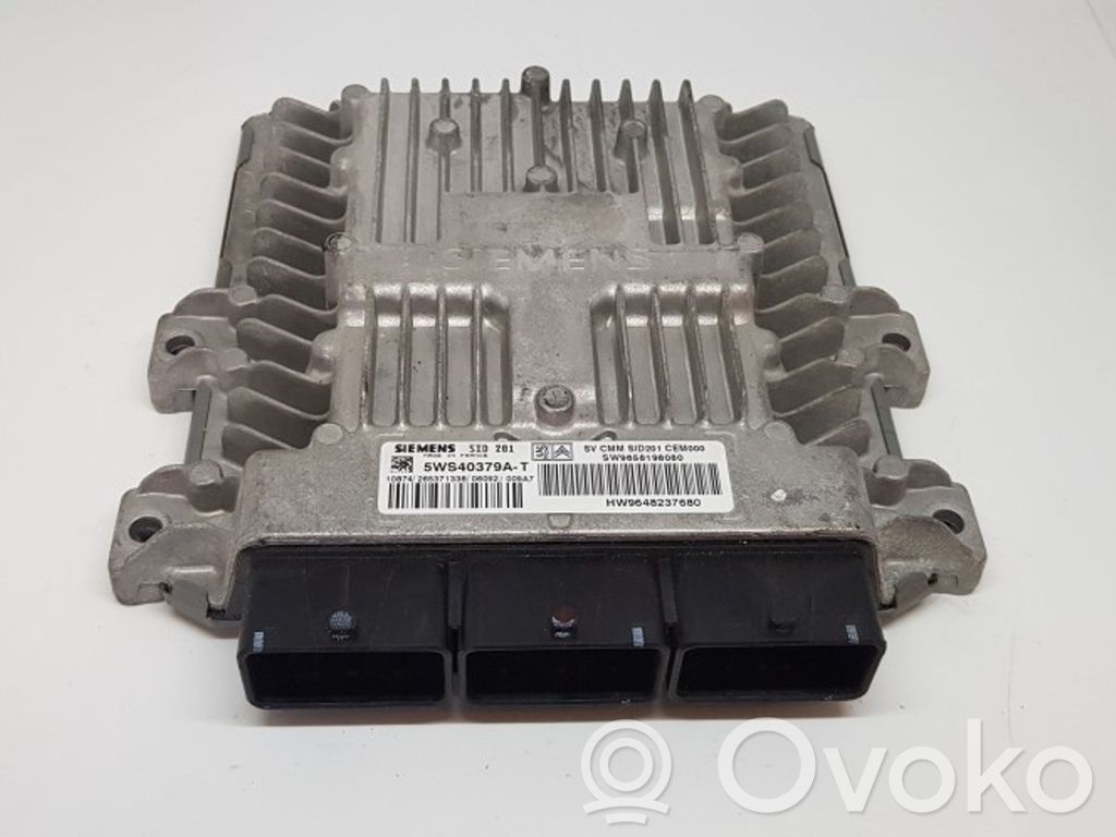 Engine control unit/module   5WS40379AT,9648237680
