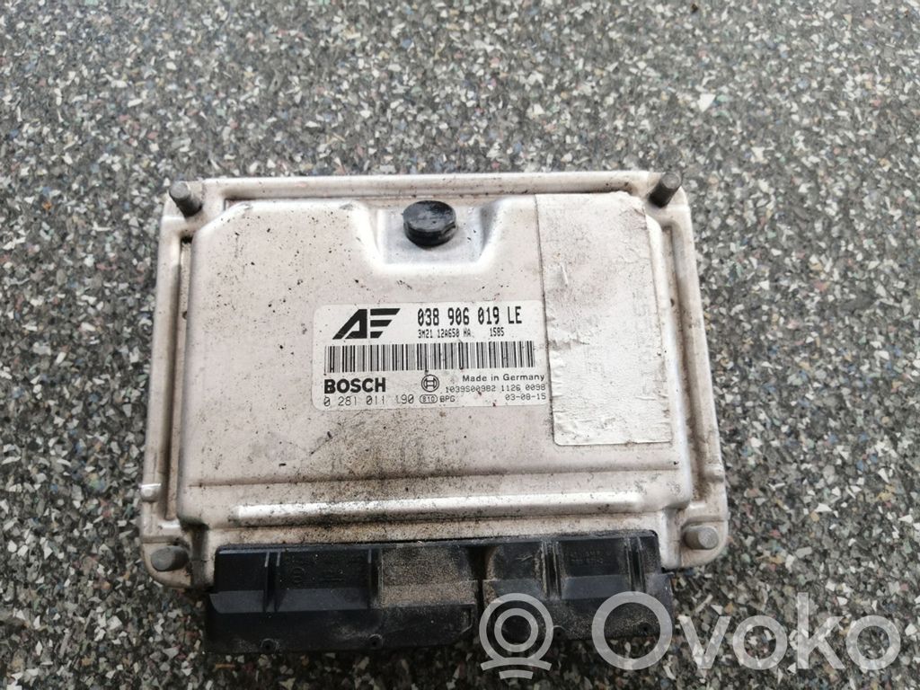 Unidad de control/módulo del motor   038906019LE,3M2112A650HA,0281011190
