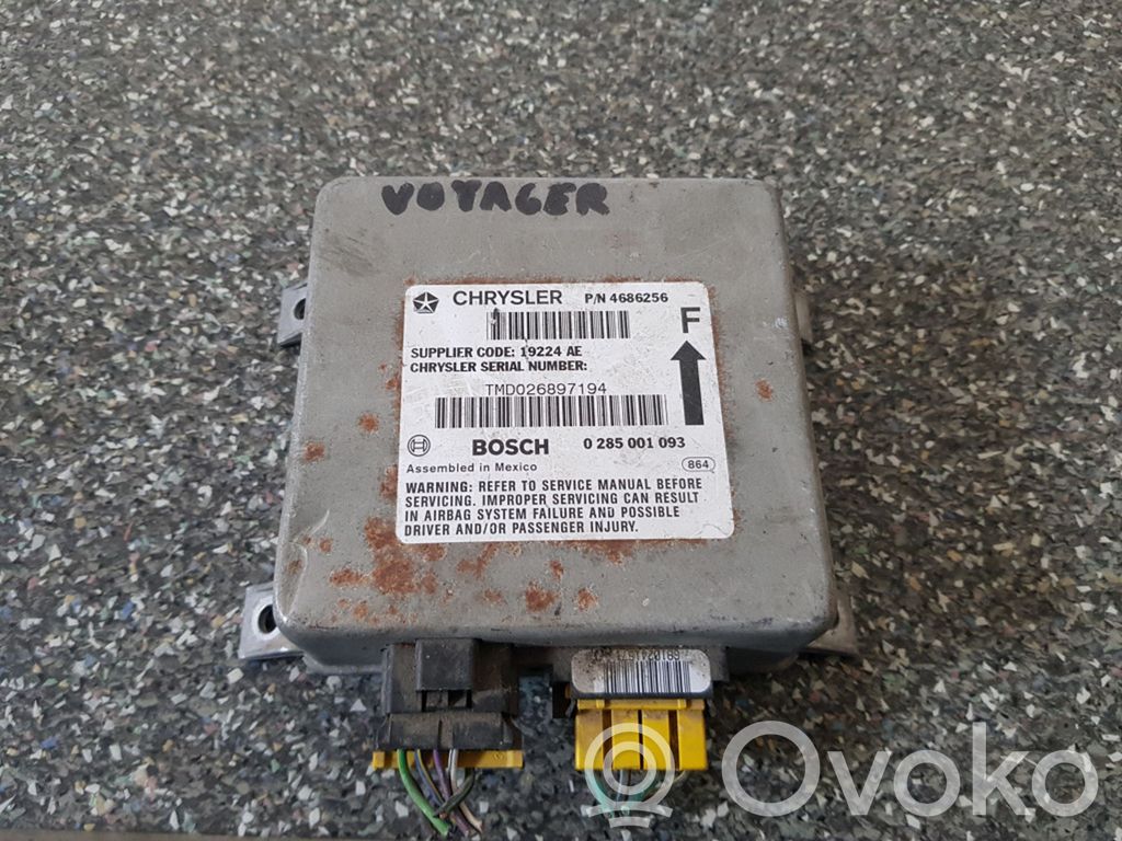 Chrysler Voyager Module de contrôle airbag 