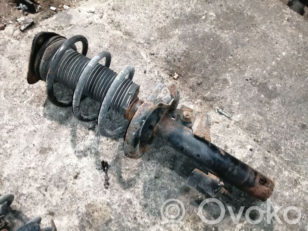Front shock absorber with coil spring