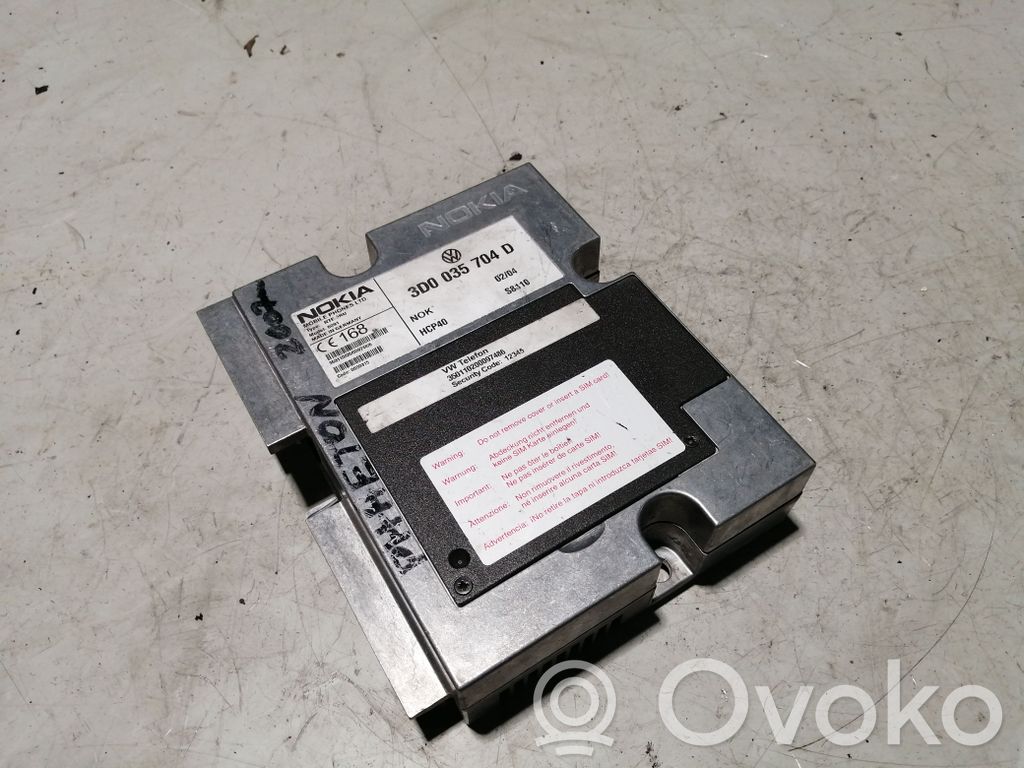 Volkswagen Phaeton Phone control unit/module 
