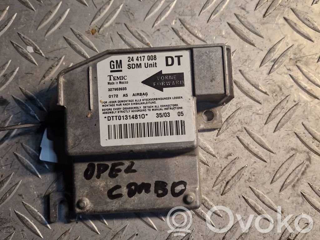 Opel Corsa C Airbag control unit/module 