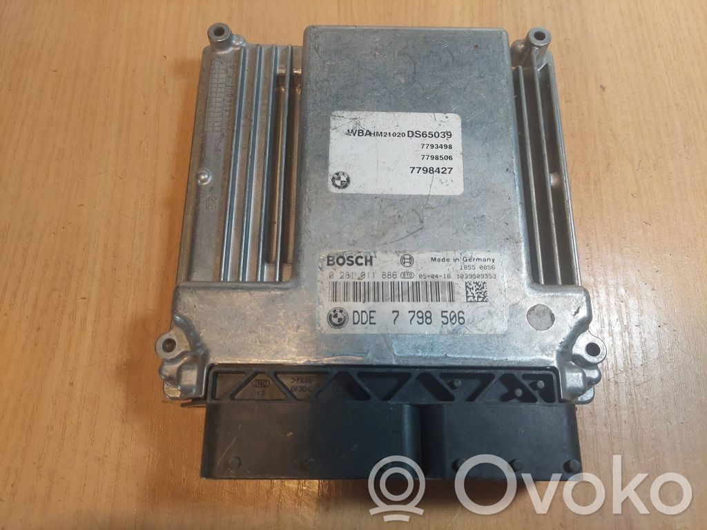 BMW 7 E65 E66 Unidad de control/módulo ECU del motor 