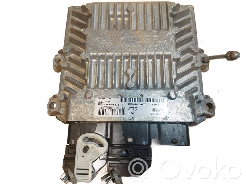 Engine control unit/module ECU   7M5112A650ATC,5WS40552BT,SID803AM