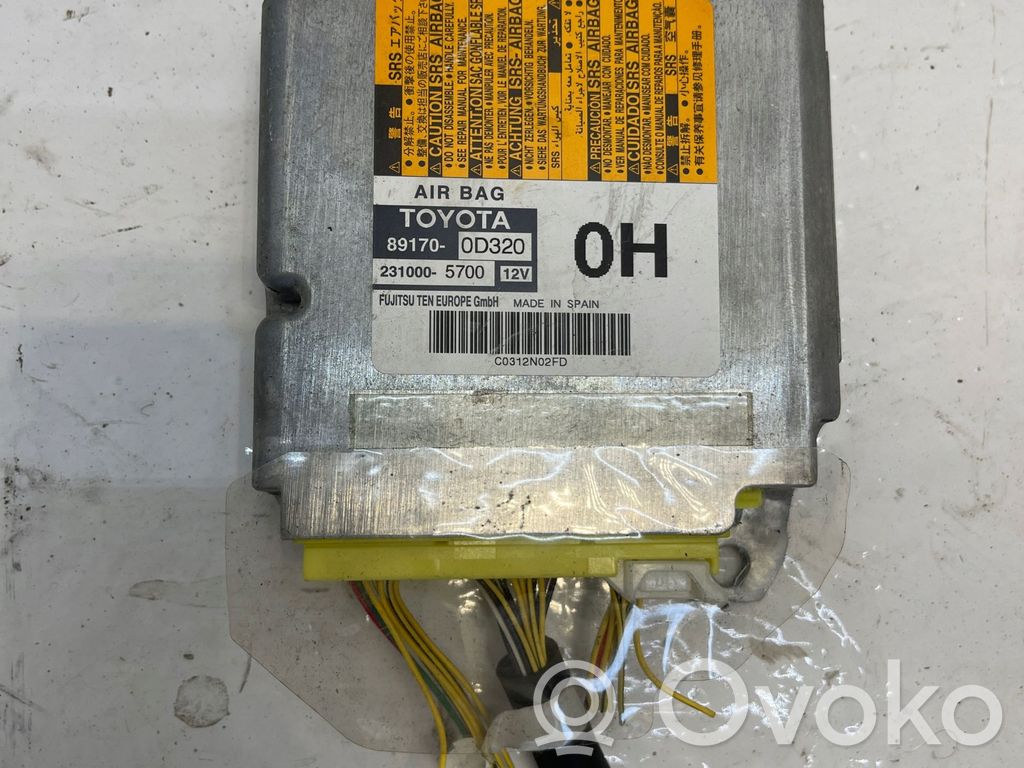 Toyota Yaris Airbag control unit/module 
