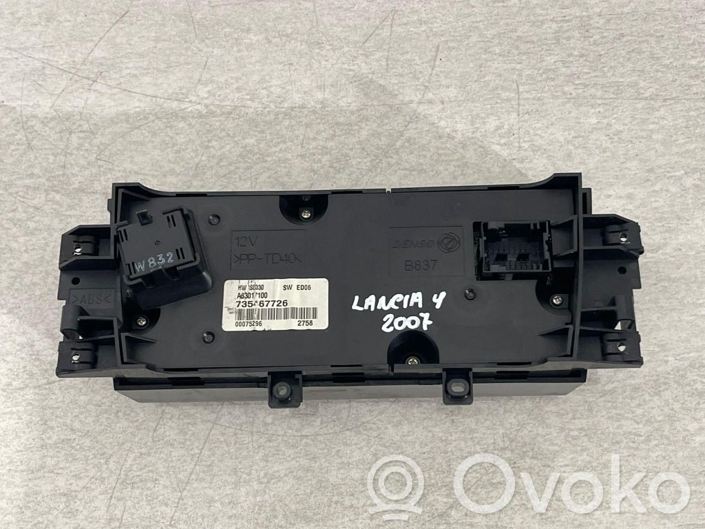 Lancia Ypsilon Climate control unit 