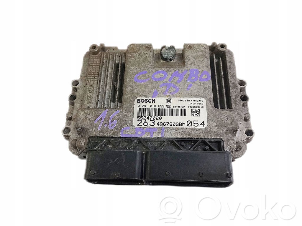 Unidad de control/módulo del motor   55247020,0281018699