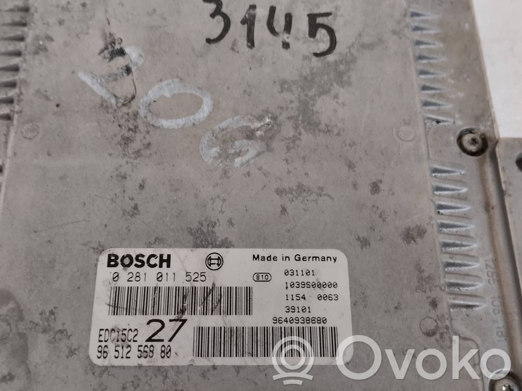 Engine control unit/module   9651256880,0281011525,9640938680