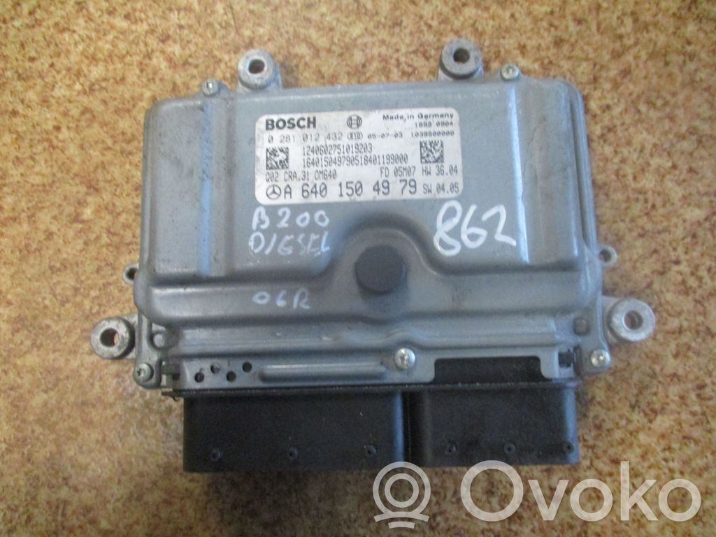 Mercedes-Benz A W169 Engine control unit/module 