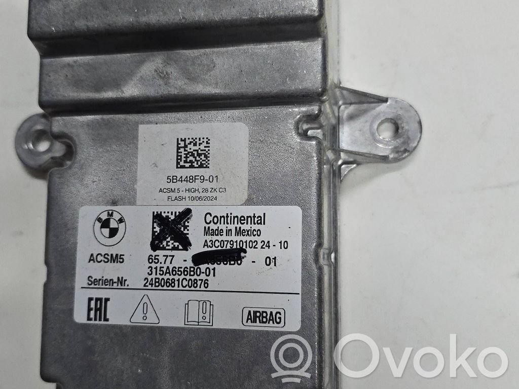 BMW 3 G20 G21 Airbagsteuergerät 