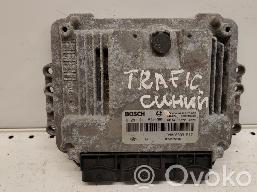 Renault Trafic II (X83) Блок управления двигателя 