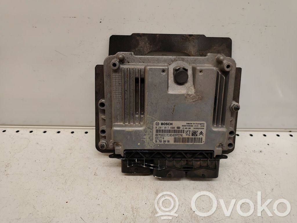 Engine control unit/module   9666729580,0281017600,9676830080