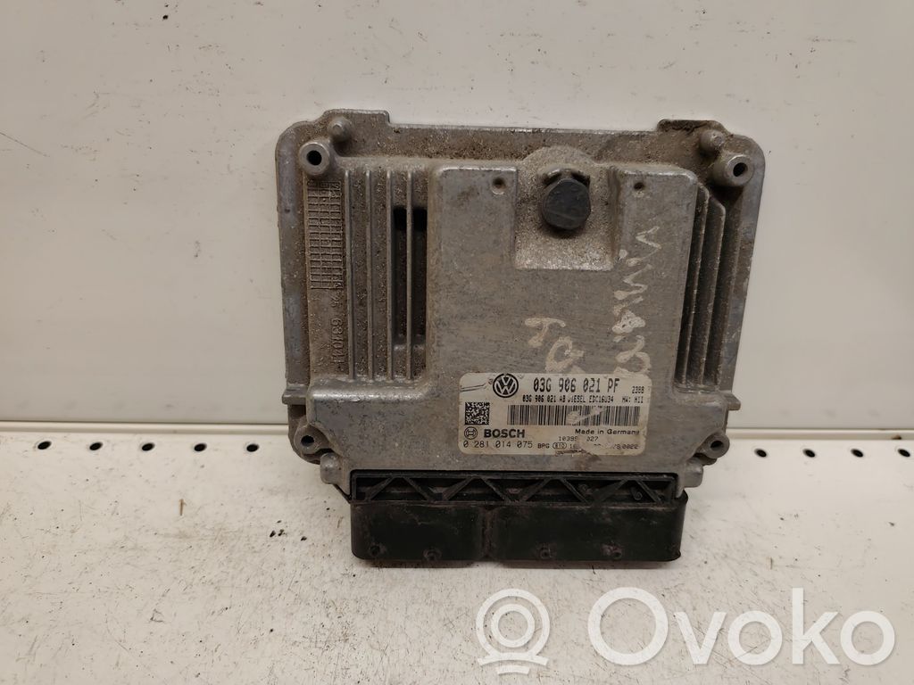 Engine control unit/module   03G906021AB,0281014075,03G906021PF
