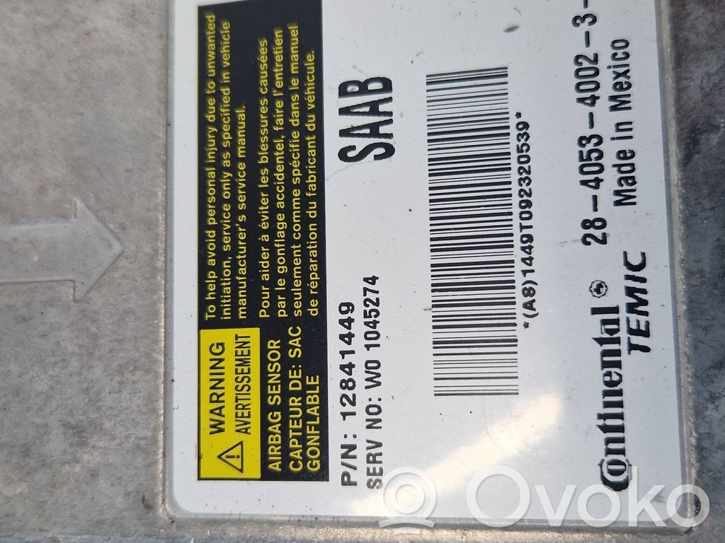 Saab 9-3 Ver2 Airbag control unit/module 