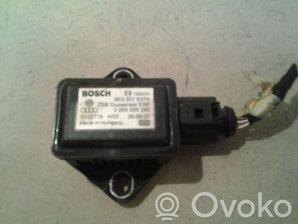 ESP Drehratensensor Querbeschleunigungssensor   8E0907637A,0265005245