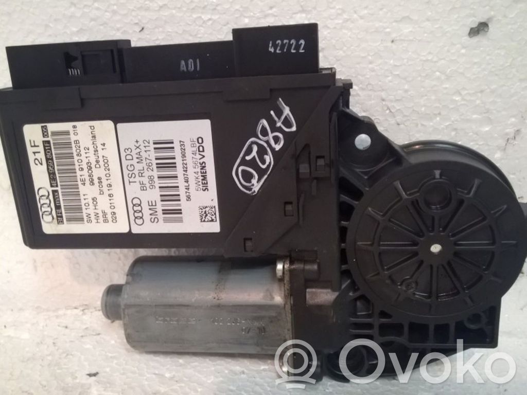 Audi A8 S8 D3 4E Front door window regulator motor 