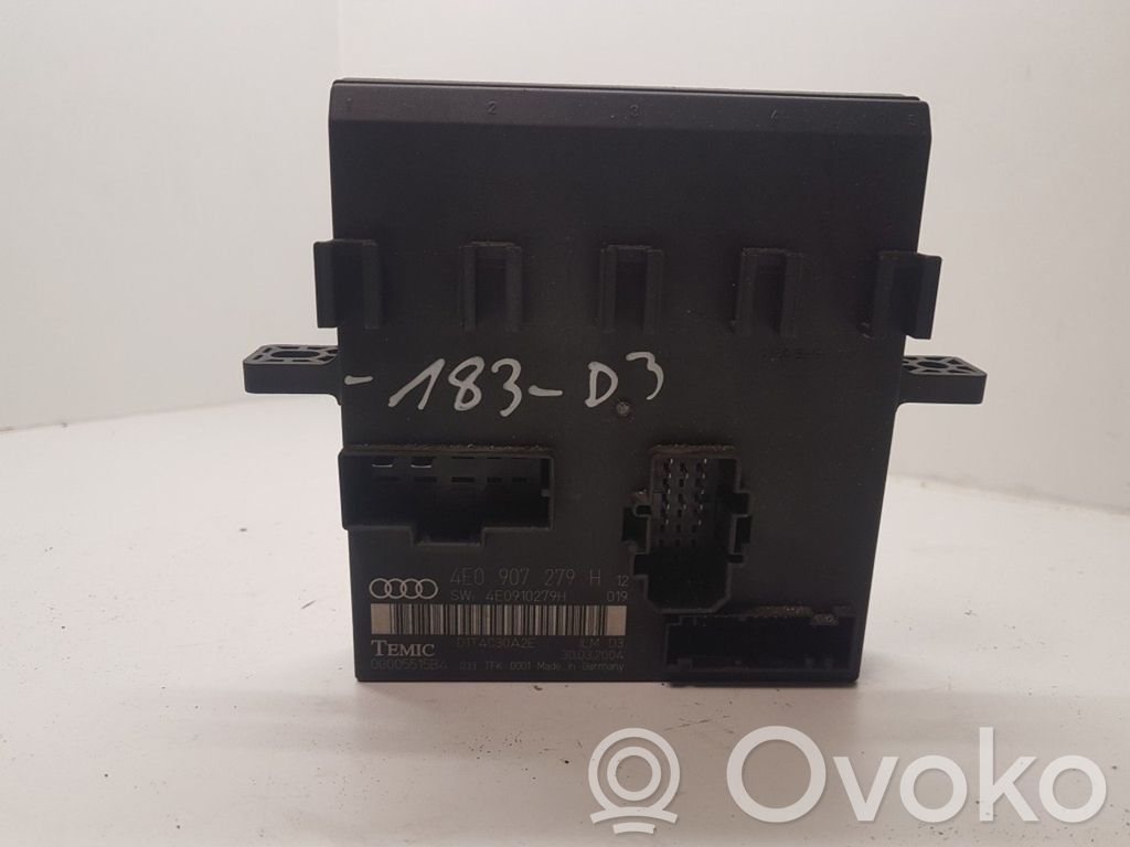 Audi A8 S8 D3 4E Comfort/convenience module 