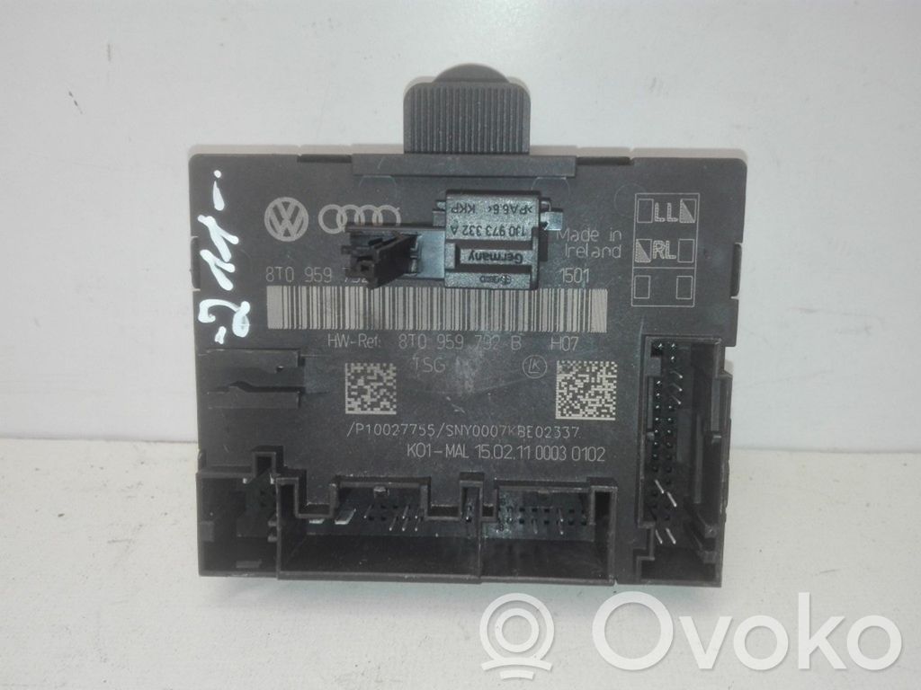 Unité de commande module de porte   8T0959792N,8T0959792B