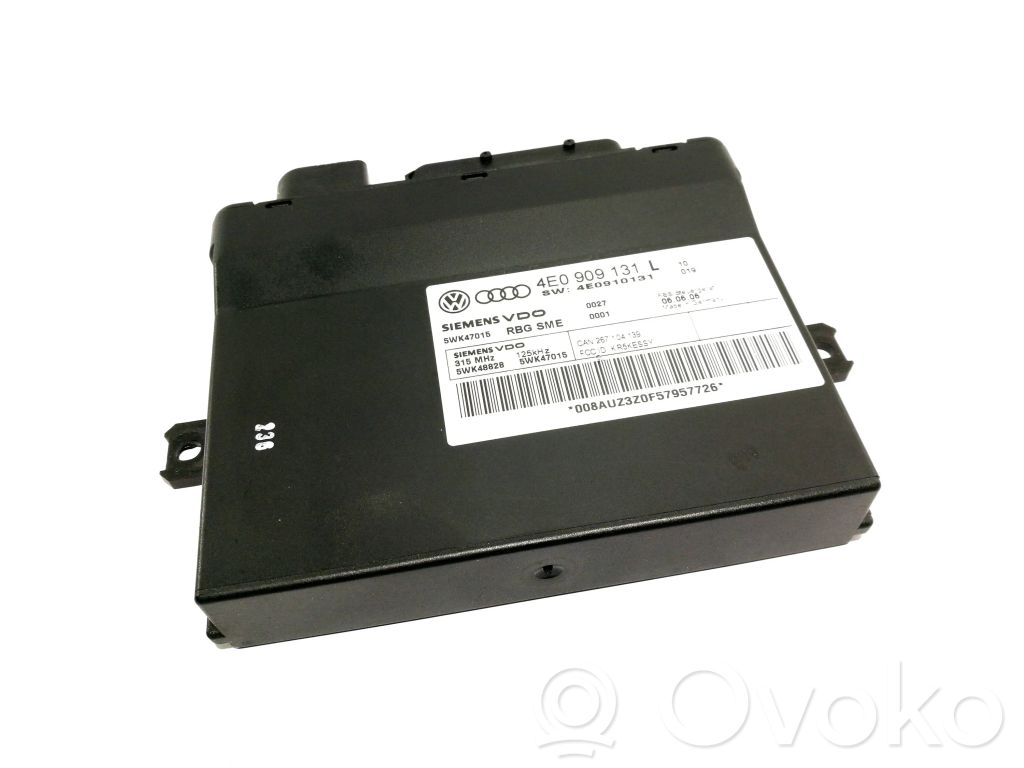 Audi A8 S8 D3 4E Comfort/convenience module 