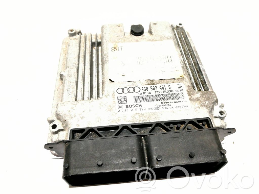 Engine control unit/module   4G0907401Q,4G0907401,0281019320,EDC17CP44