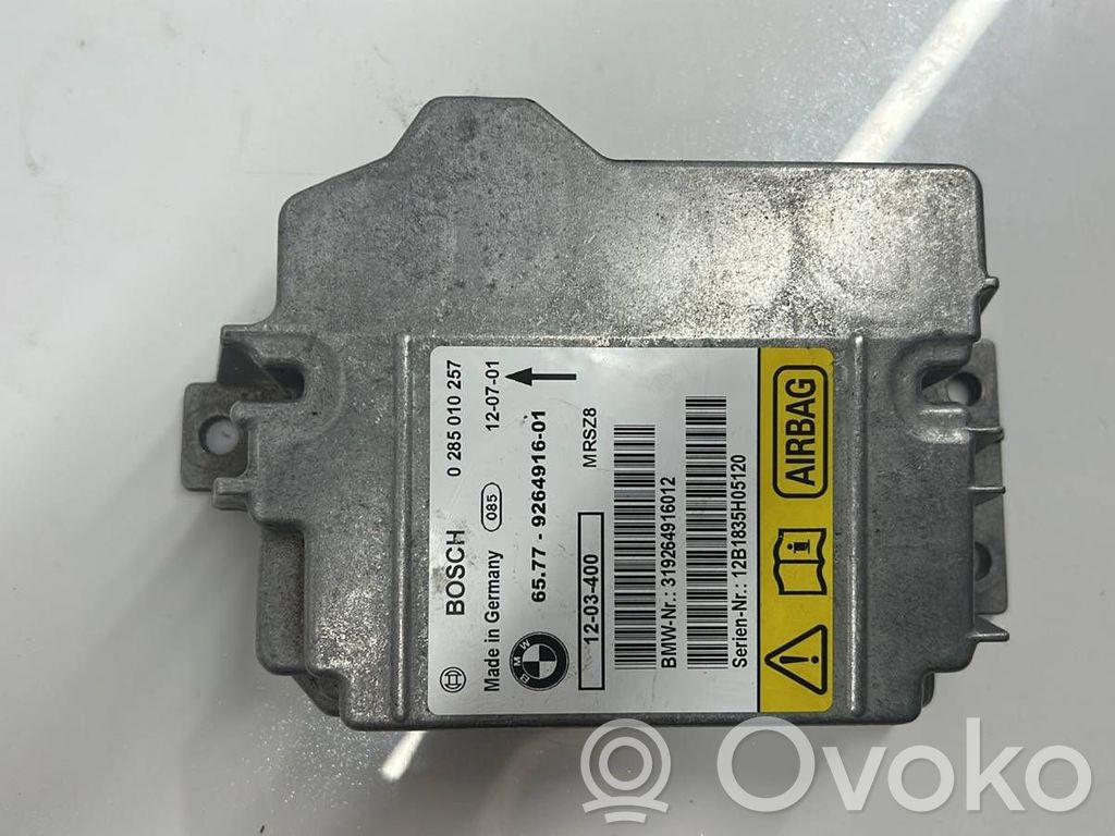 Airbag control unit/module   0285010257,9264916,12B1835H05120