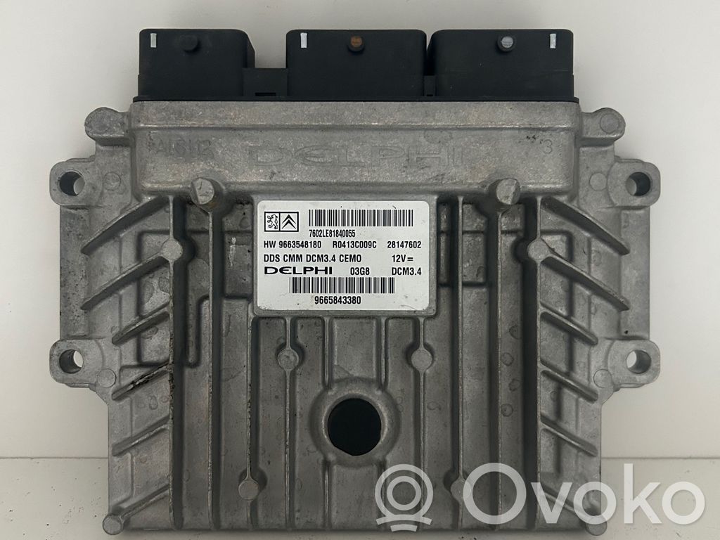 Engine control unit/module   9663548180
