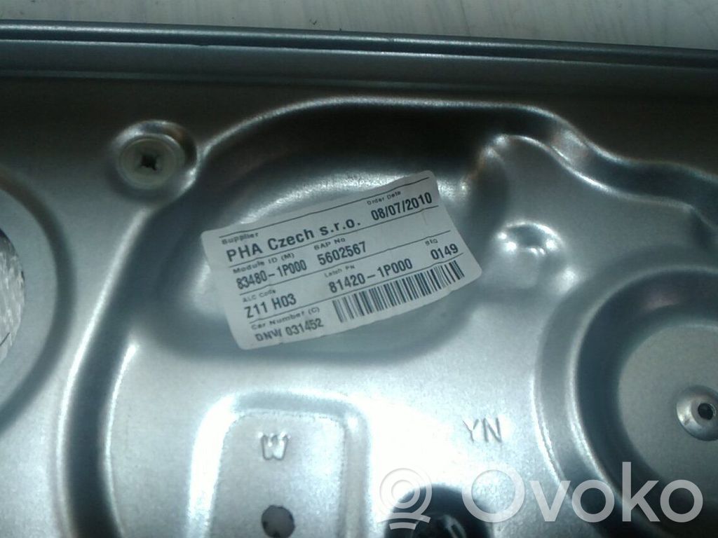 KIA Venga Regulador de puerta delantera con motor