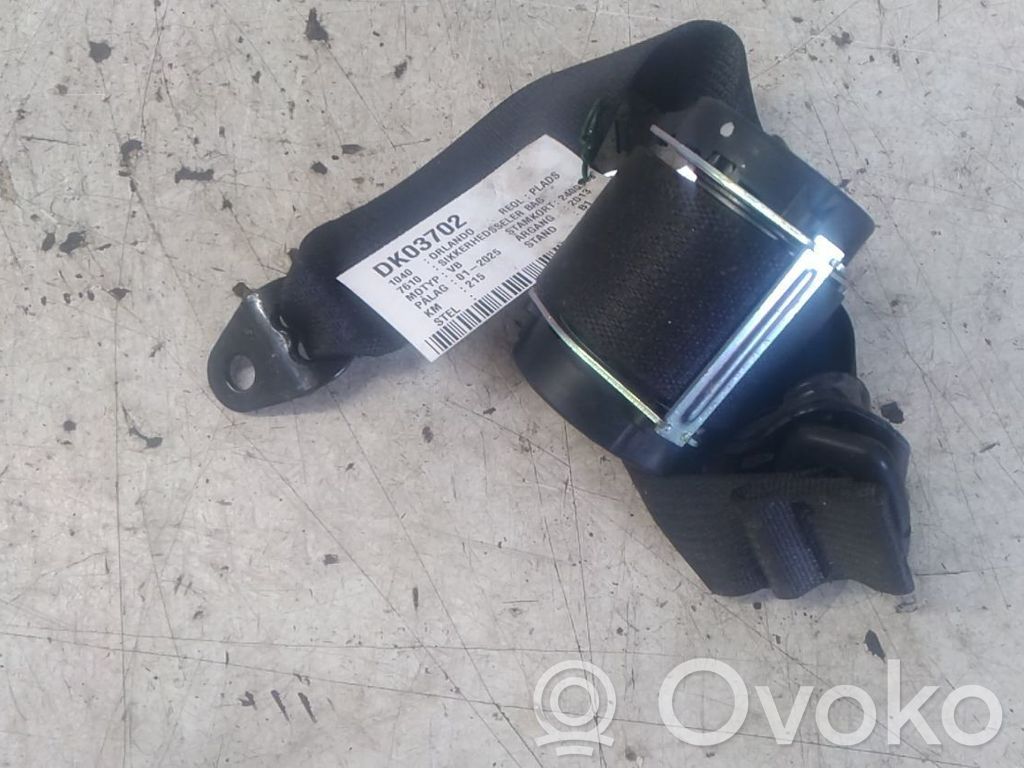 Chevrolet Orlando Pas bezpieczeństwa fotela tylnego 