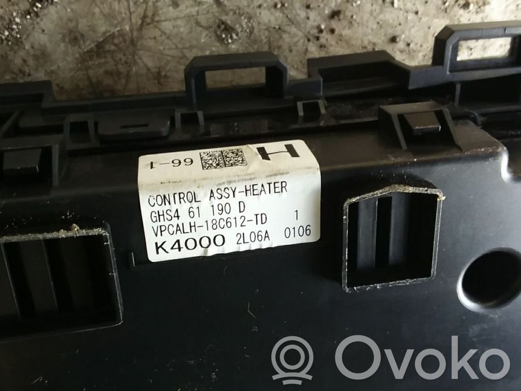 Unidad de control climatización   GHP961190D