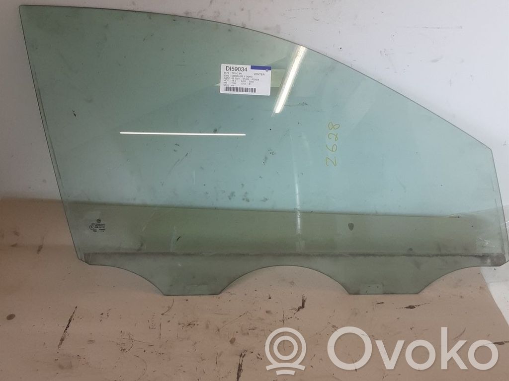 Volkswagen Polo IV 9N3 Geam ușă față patru uși