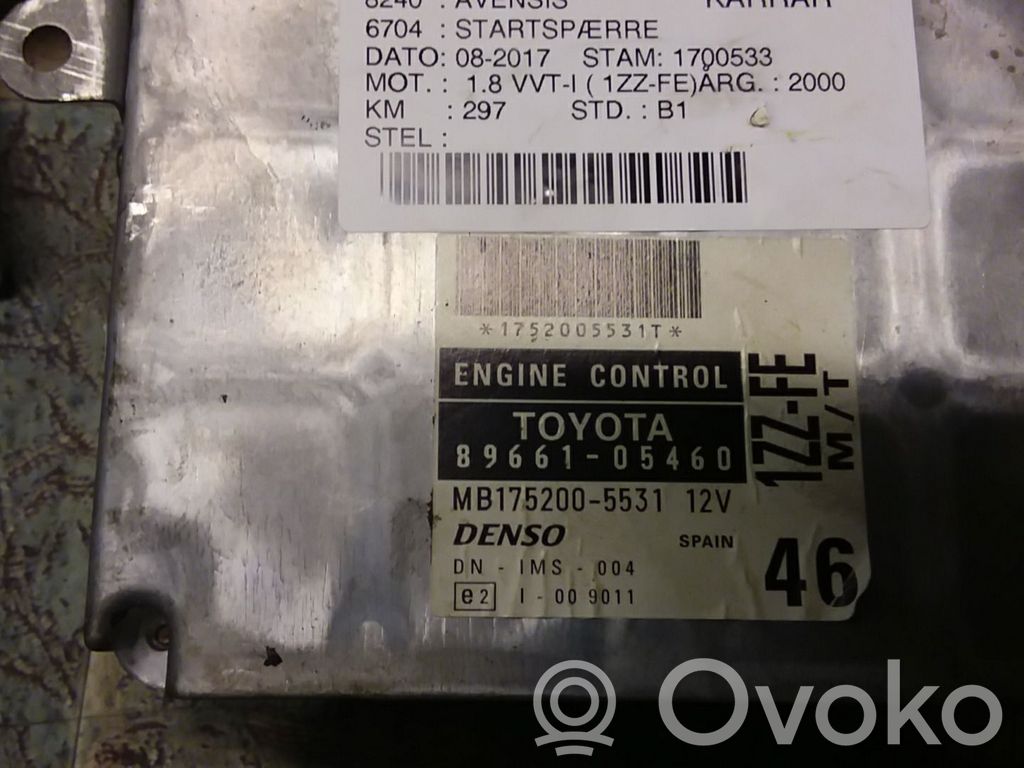 Toyota Avensis T220 Releu blocare aprindere 