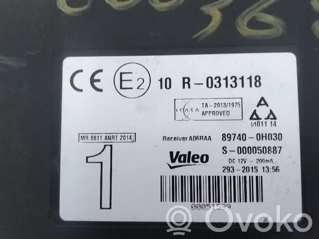 Toyota Aygo AB40 Relè blocco accensione 