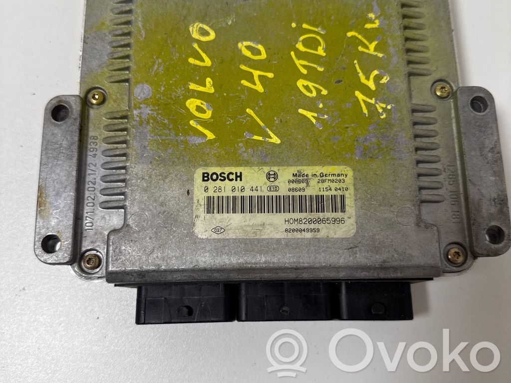 Volvo S40, V40 Engine control unit/module 