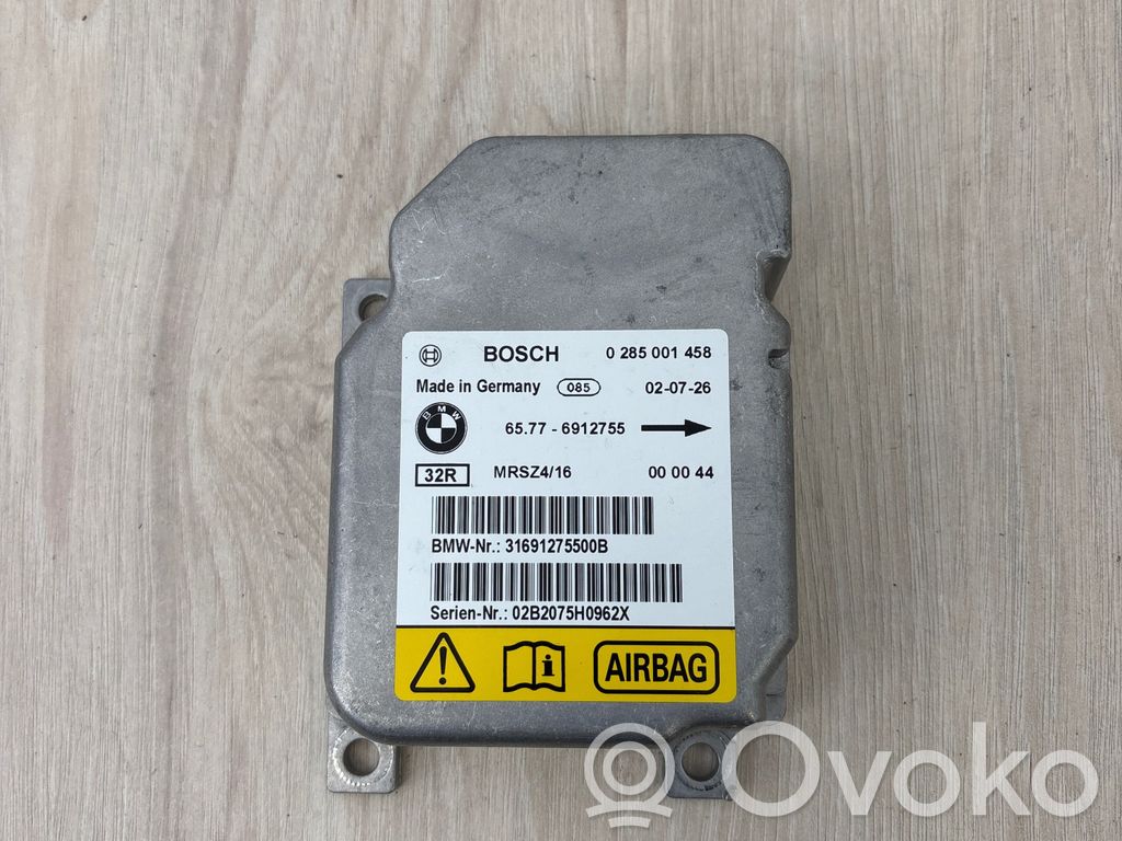 Airbag control unit/module   6912755,0285001458,31691275500B