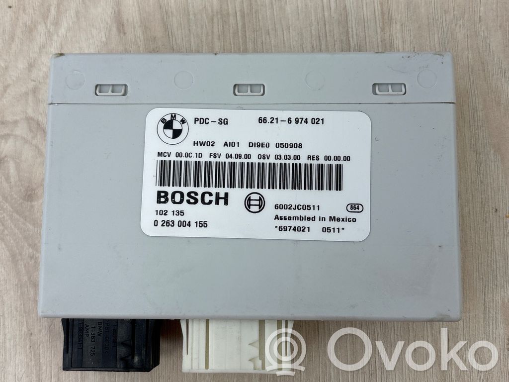 BMW 3 E90 E91 Parkavimo (PDC) daviklių valdymo blokas 