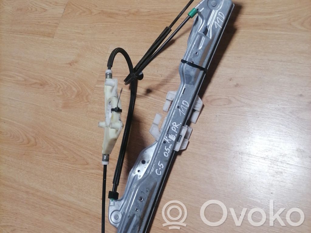 Citroen C5 Meccanismo di sollevamento del finestrino anteriore senza motorino 