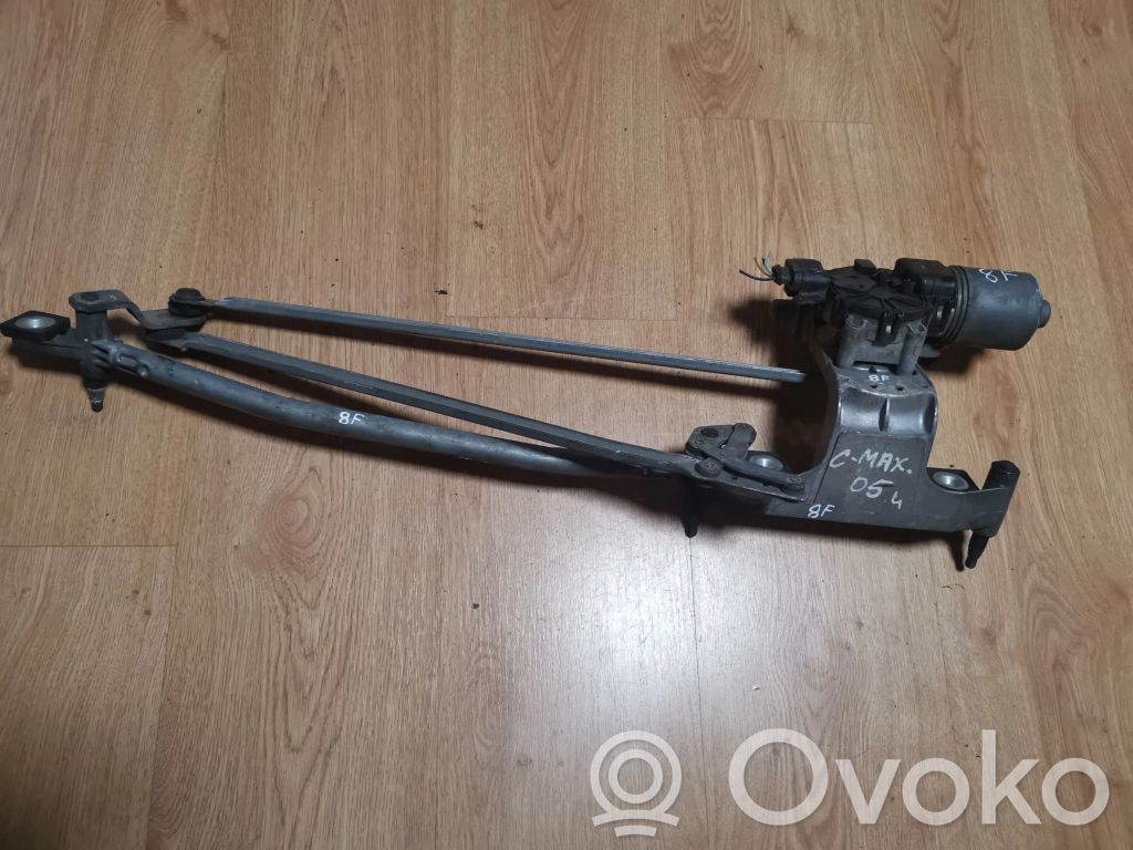 Ford C-MAX I Front wiper linkage and motor 