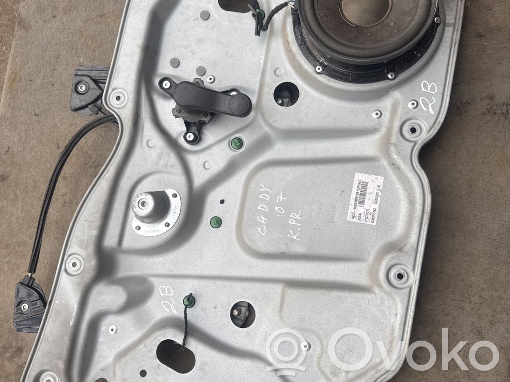 Volkswagen Caddy Manualny podnośnik szyby drzwi przednich 