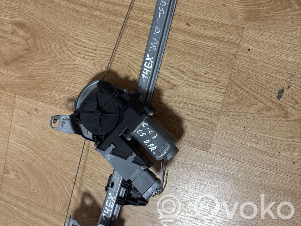 Citroen C3 Front door window regulator with motor 