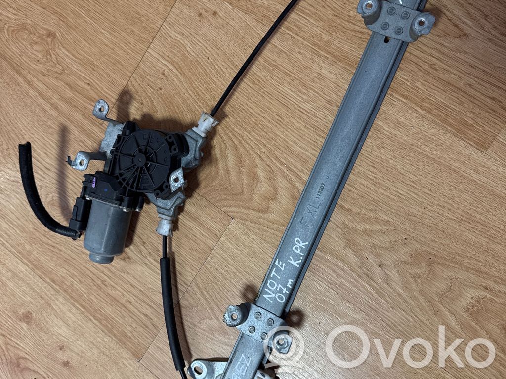 Nissan Note (E11) Front door window regulator with motor 