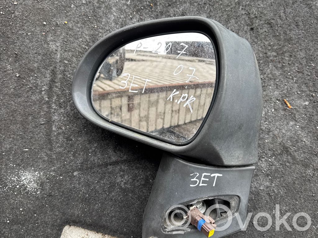 Peugeot 207 Elektryczne lusterko boczne drzwi przednich 