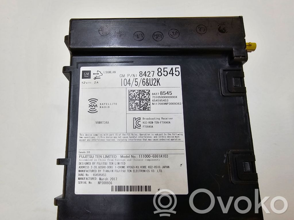 Buick Encore I Radio/CD/DVD/GPS head unit 