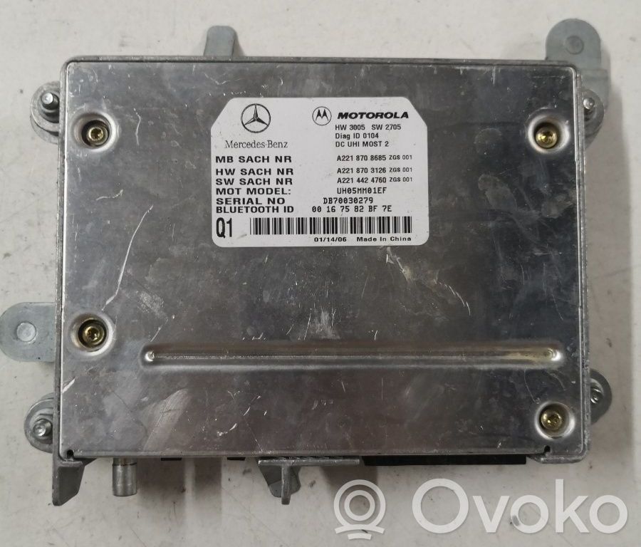 Unidad de control/módulo de bluetooth   A2218708685